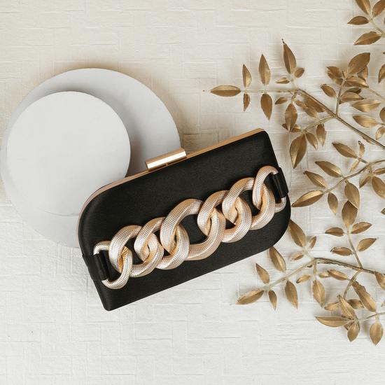 Women Black Clutch