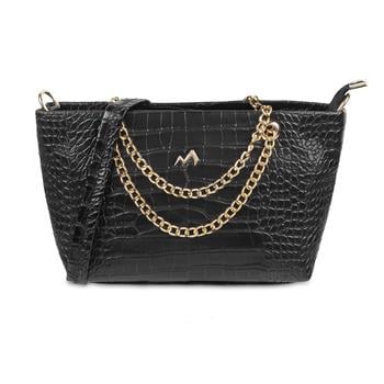 Metro Women Black Sling Bag(SKU: 230-24-11-10)