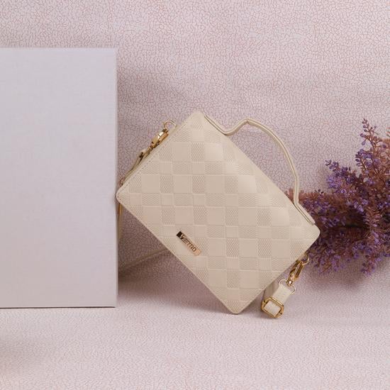 Women Beige Satchel Bag