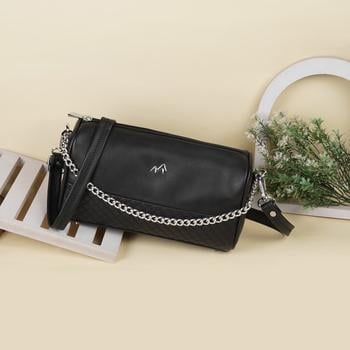 Metro Women Black Sling Bag(SKU: 230-35-11-10)