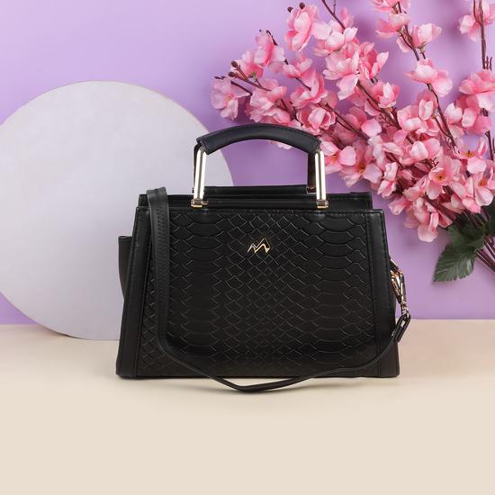 Women Black Satchel Bag