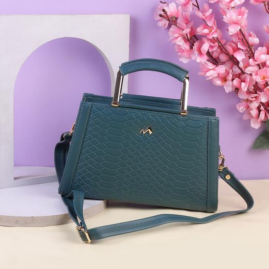 Women Green Satchel Bag