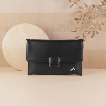 Metro Women Black Sling Bag(SKU: 230-39-11-10)