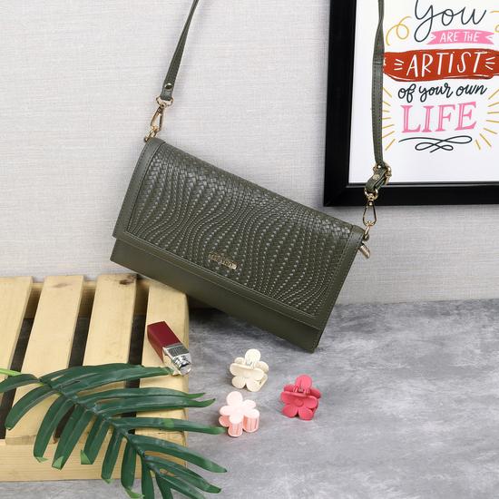 Women Green Clutch