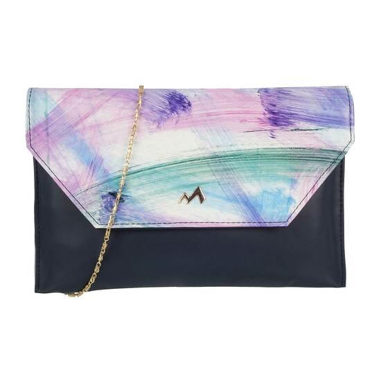 Metro Blue Hand Bags Clutches