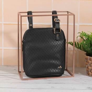 Metro Women Black Sling Bag(SKU: 230-9-11-10)