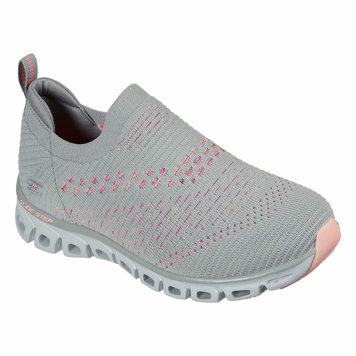 Ladies skechers pink best sale