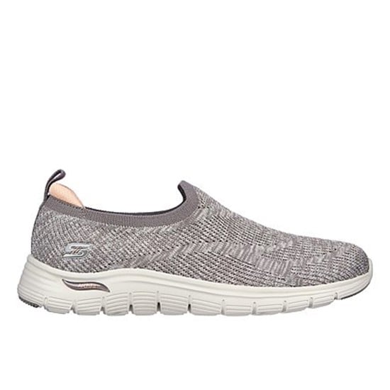 Women Beige-suede Sports Slip Ons