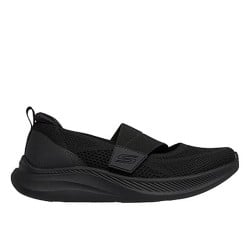 Women Black Sports Slip Ons