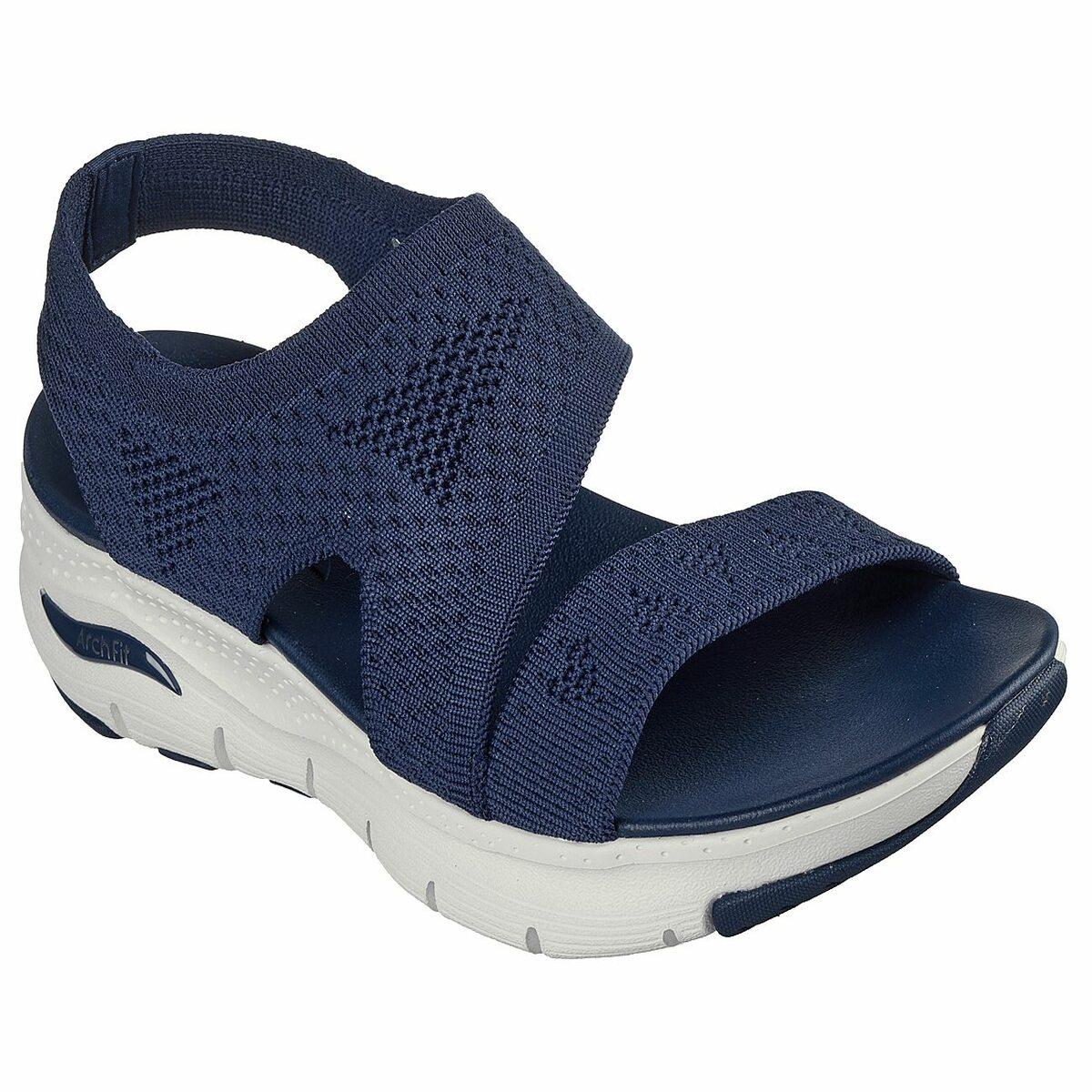 Buy Skechers Women Blue Casual Sandals Online SKU 239 119458 45 6 Metro Shoes