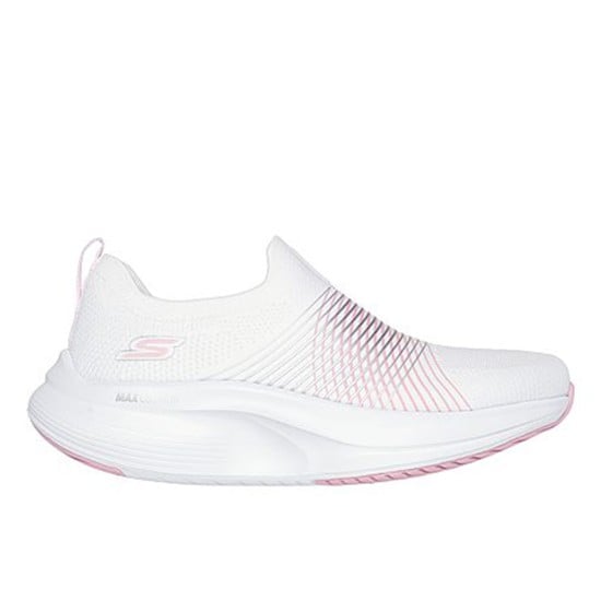 Women White-pink Sports Slip Ons