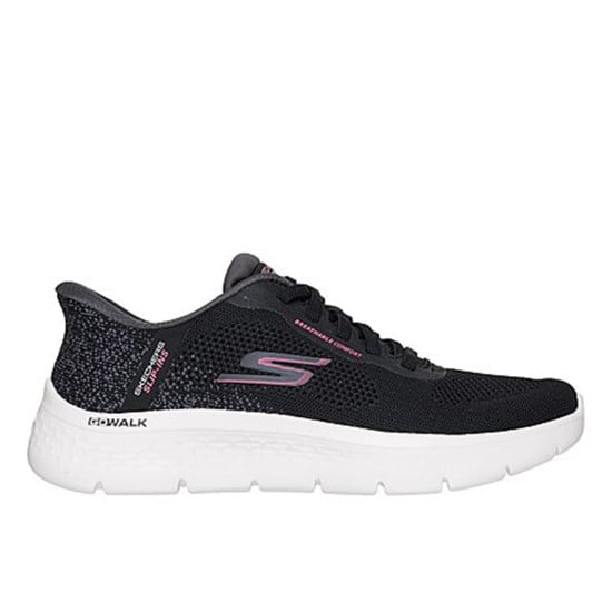 Women Black Sports Slip Ons