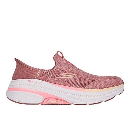 Women Pink-suede Sports Slip Ons