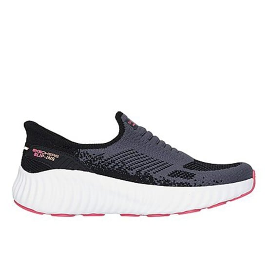 Women Black Sports Slip Ons