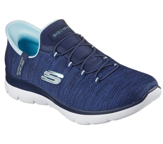 Women Blue-multi Sports Walking Shoes