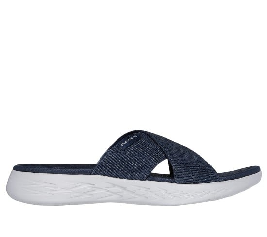 Women Navy-Blue Casual Slip Ons