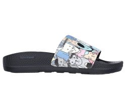 Women Black-multi Casual Slip Ons