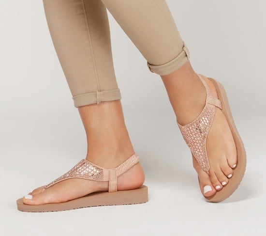 Women Antic-gold Casual Sandals