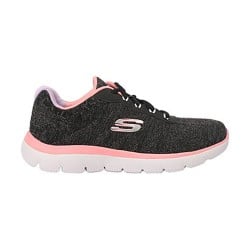 Women Black Sports Lace Up