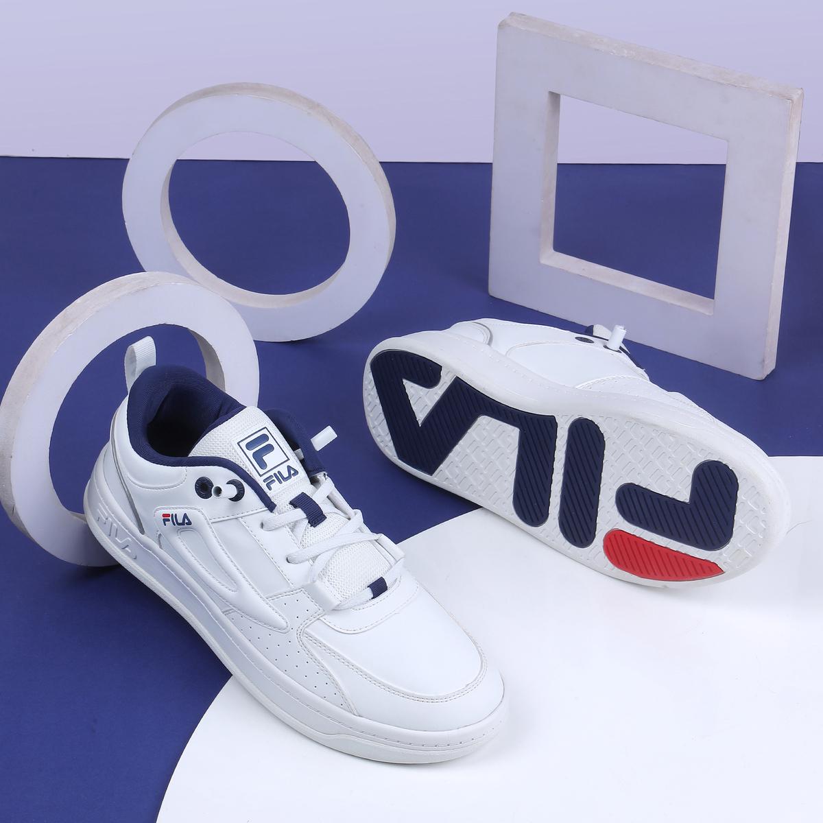 Fila sneakers for men white hotsell