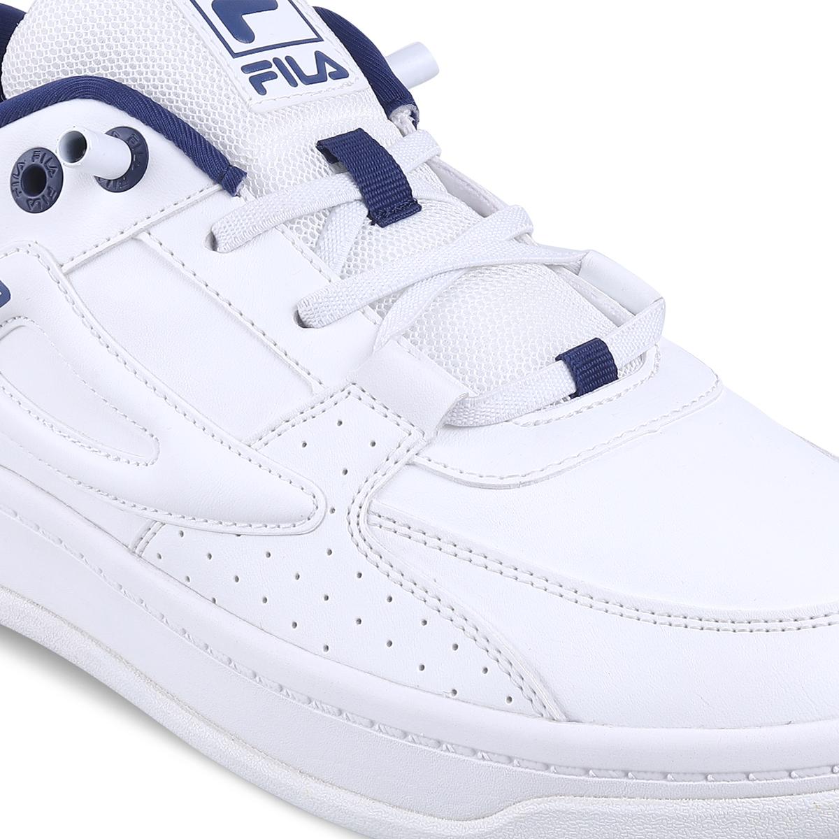 Mens white fila sneakers online