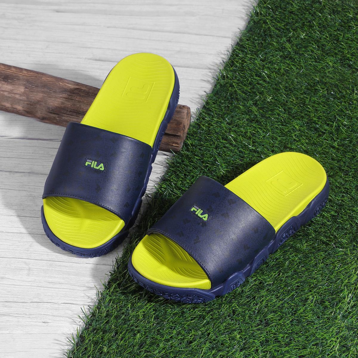 Buy Fila Women Navy Lime Punch Casual Slippers Online SKU 25 11011233 1715 4 Metro Shoes