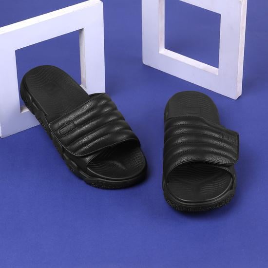 Men Black Casual Slippers