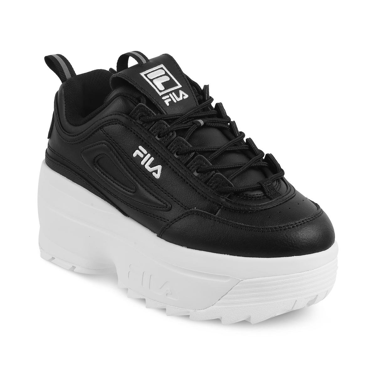 Fila white and black sneakers hotsell