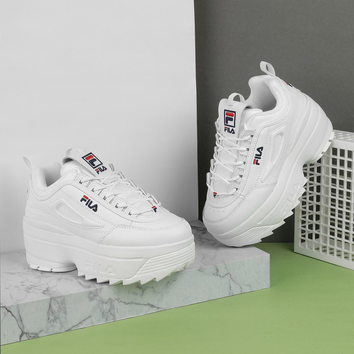 Buy Fila Women White Navy Red Sports Sneakers Online SKU 25 11011241 2481 4 Metro Shoes