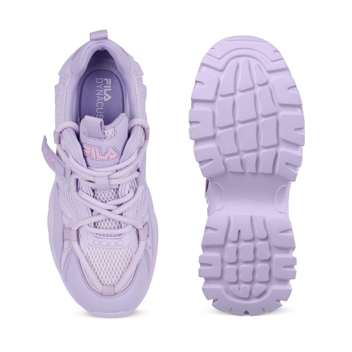 Fila pink lilac and yellow disruptor 3 zip sneakers best sale