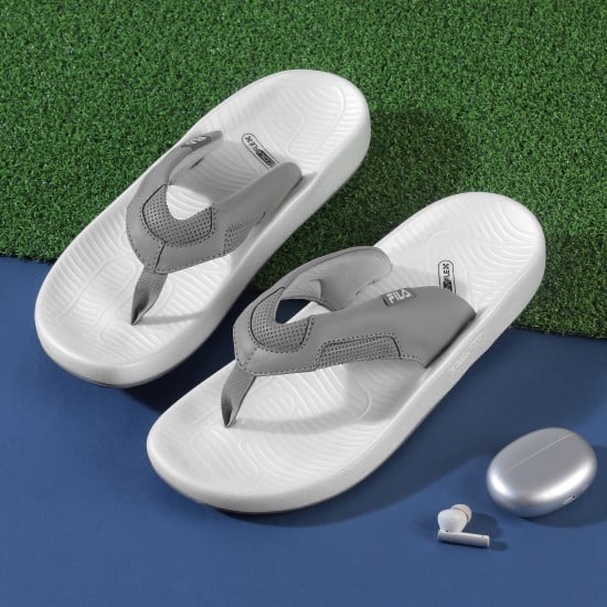 Men Grey Casual Slippers