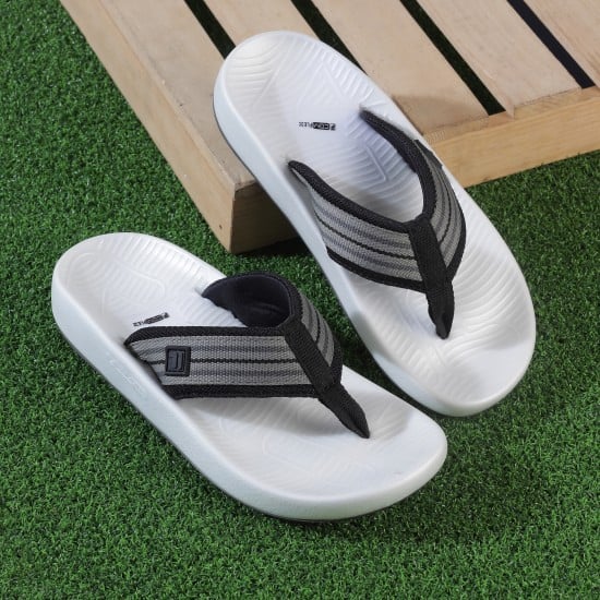 Men Grey Casual Slippers