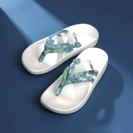 Women Green Casual Slippers