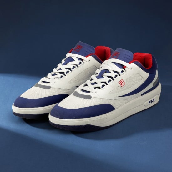Men White-multi Sports Sneakers