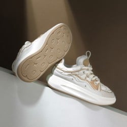 Women Beige Sports Sneakers