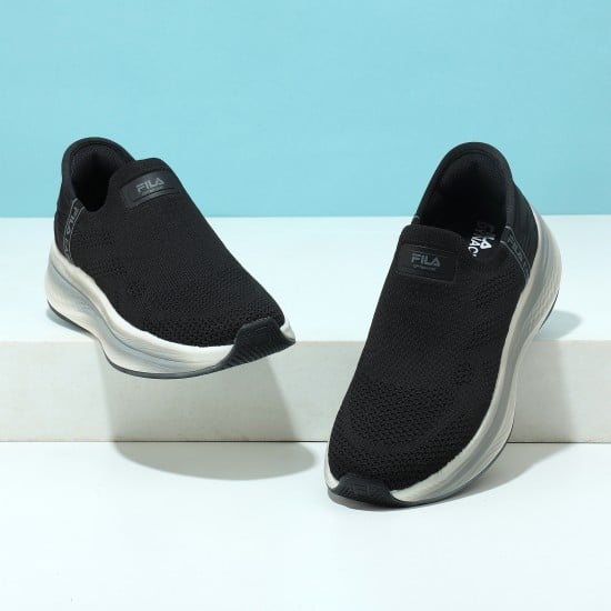 Men Black Sports Walking Shoes