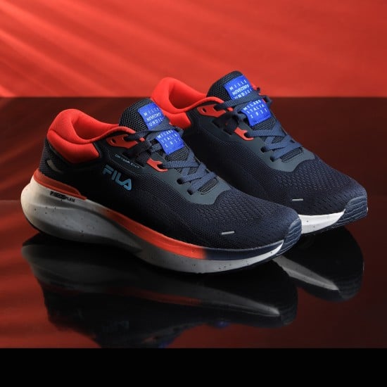 Men Blue-navy Sports Walking Shoes