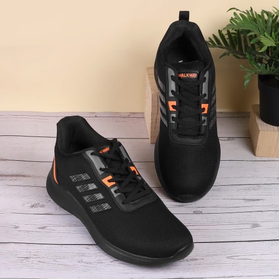 Men Black Sports Sneakers