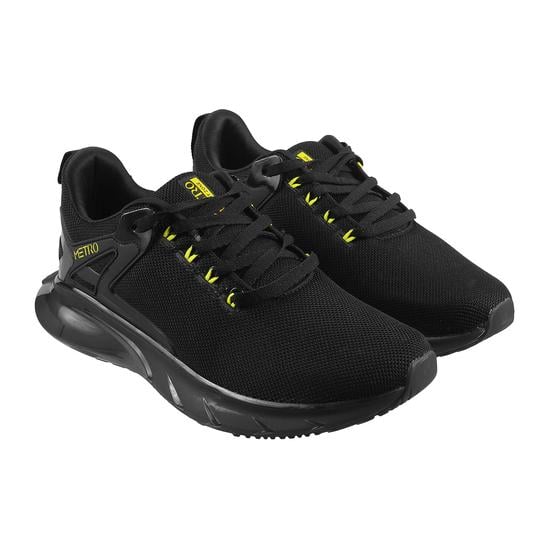 Men Black Sports Walking Shoes