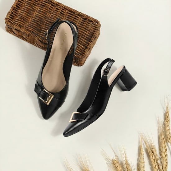 Women Black Formal Sandals