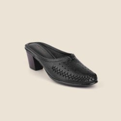 Women Black Casual Slip Ons
