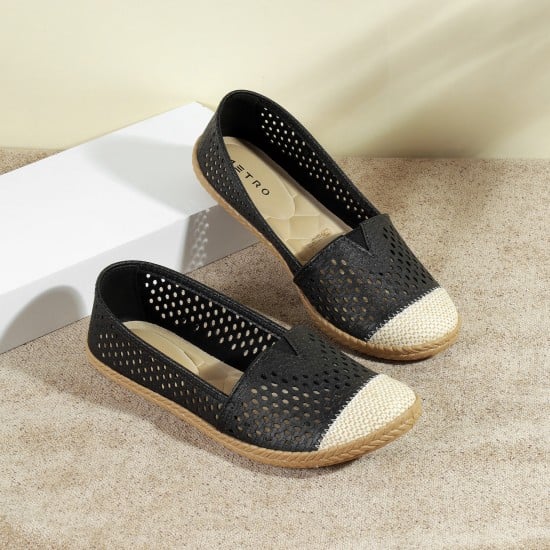 Women Black Casual Ballerinas