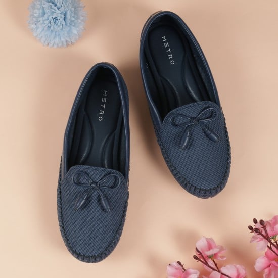 Women Blue-navy Casual Loafers