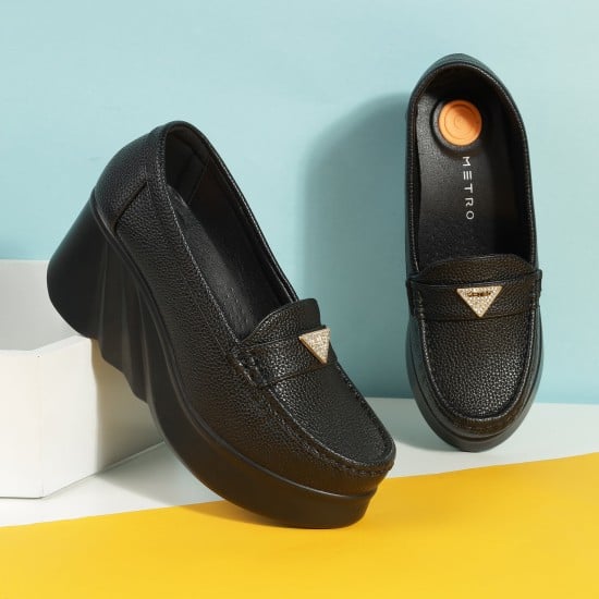 Women Black Casual Pumps