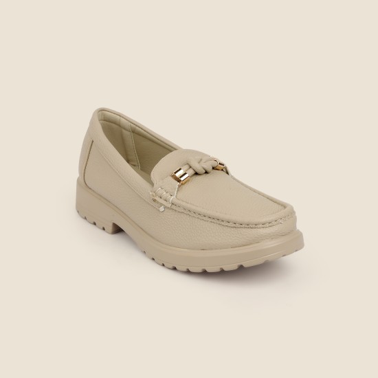 Women Beige Casual Loafers