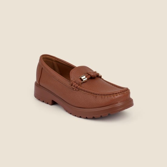 Women Tan Casual Loafers