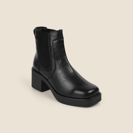 Women Black Casual Boots
