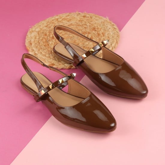 Women Brown Formal Sandals