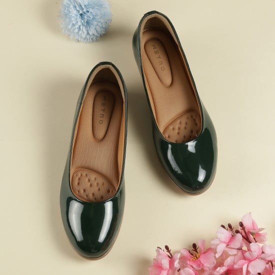 Women Green Party Ballerinas