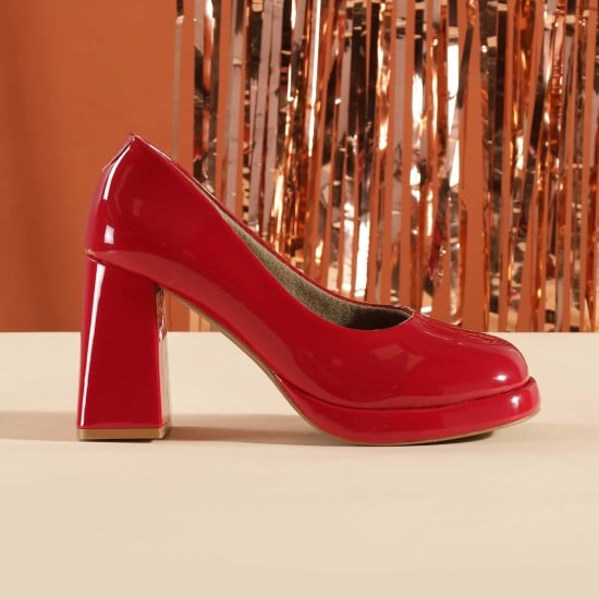Women Red Formal Pumps
